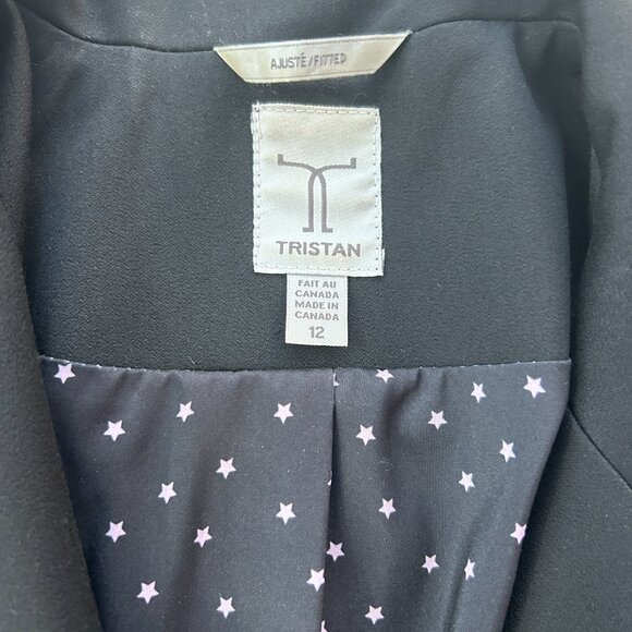 Tristan classic chic black fitted blazer - Women Large 12 - Picture 9 of 9